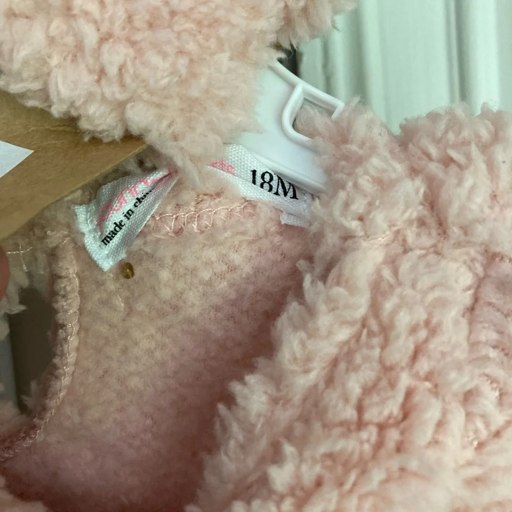 Young Hearts pink and gray tutu dress with diaper cover and headband 18 mths NWT